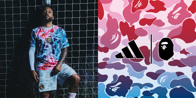 BAPE(R)とadidas による、ストリートカルチャーを シームレスに融合したサッカー コレクション。