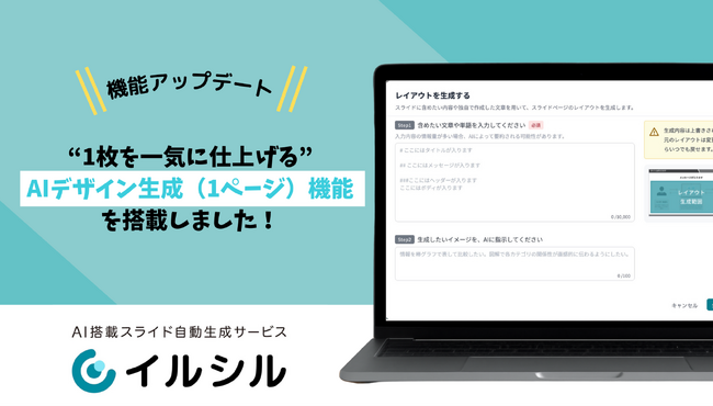 【新機能リリース】“1枚を一気に仕上げる”AIデザイン生成(1ページ)機能を搭載しました!