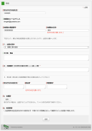 実際のWEBフォーム画面
