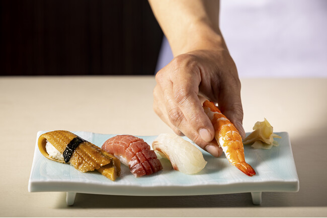 【シーサイドホテル舞子ビラ神戸】日本料理「有栖川」 選べるお寿司10貫盛り合わせ　■寿司カウンター席限定■