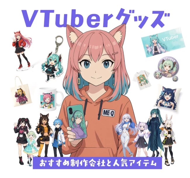 【特設ページ新公開】VTuber向けオリジナルグッズを1個から制作可能　株式会社MAWが展開する「ME-Q」でファンとクリエイターをつなぐ