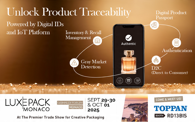 TOPPANデジタル、欧州最大級の高級包材展示会「Luxe Pack Monaco 2025」に出展