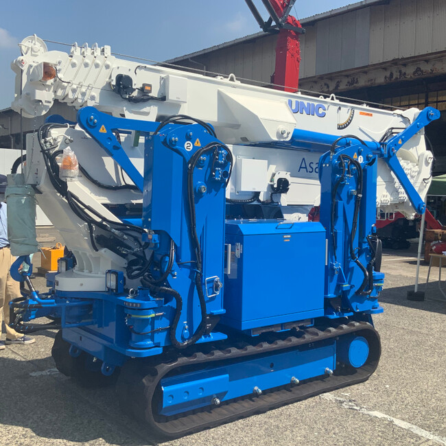 建築現場の脱炭素化に向けた取り組み 再エネ電力×電動駆動のクローラクレーン