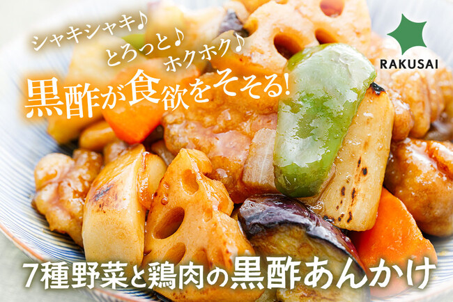 物価高騰の今、家計にやさしい食卓の救世主「7種野菜と鶏肉の黒酢あんかけ」新発売