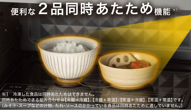 【ニトリ】あたためもオーブン調理も2品同時で時短＆できたて！“Wできたてシェフレンジ”に新色のホワイトを追加し全国で発売開始！