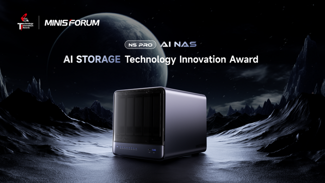 MINISFORUMのAI搭載モデル「N5 Pro」が、IFA 2025にてAIストレージ技術革新賞を受賞