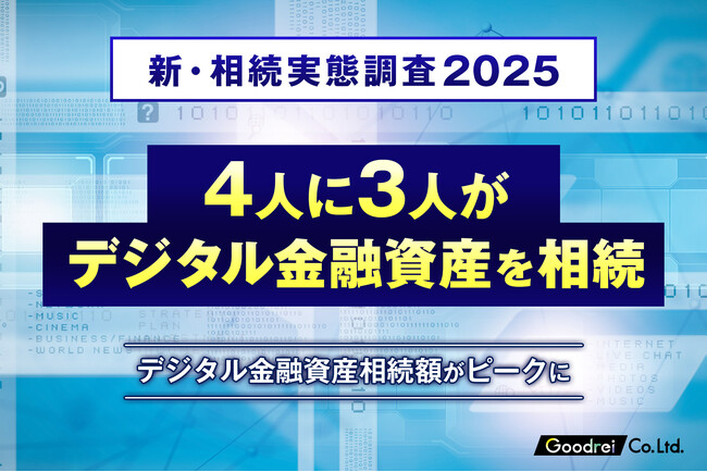 【新・相続実態調査2025】4人に3人がデジタル金融資産を相続