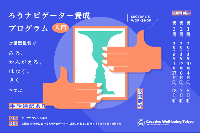 ろうナビゲーター養成プログラム 入門 ―対話型鑑賞で “みる、かんがえる、はなす、きく” を学ぶ― を開講！
