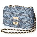 京織マトラッセ バッグ(ブルー)1