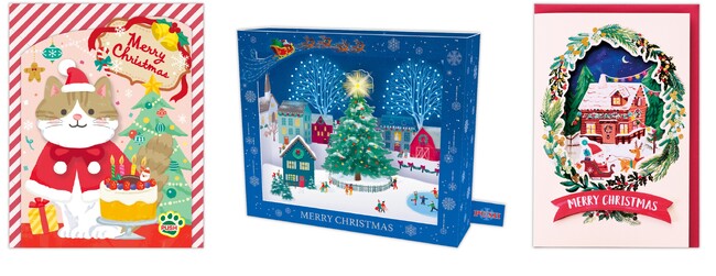 音・光・動きで楽しむ! 新感覚のクリスマスオルゴールカードが日本ホールマークから登場
