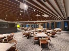 最大300名収容のメインフロア