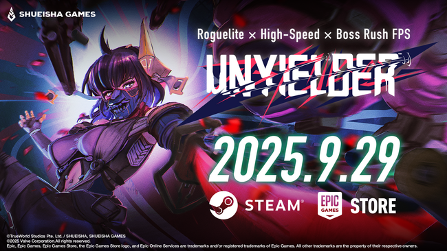 ボスラッシュFPS『UNYIELDER』が9月29日に発売決定！ Steam(R)に加えて、Epic Games Storeにも展開予定！