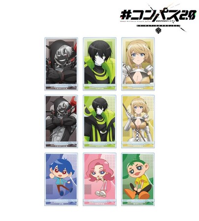 TVアニメ『#コンパス2.0 戦闘摂理解析システム』のトレーディングアクリルスタンド、トレーディング缶バッジなどの受注を開始！！アニメ・漫画のオリジナルグッズを販売する「AMNIBUS」にて