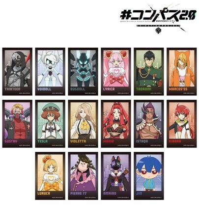 TVアニメ『#コンパス2.0 戦闘摂理解析システム』のトレーディングインスタントカメラ風イラストカードなどの受注を開始！！アニメ・漫画のオリジナルグッズを販売する「AMNIBUS」にて