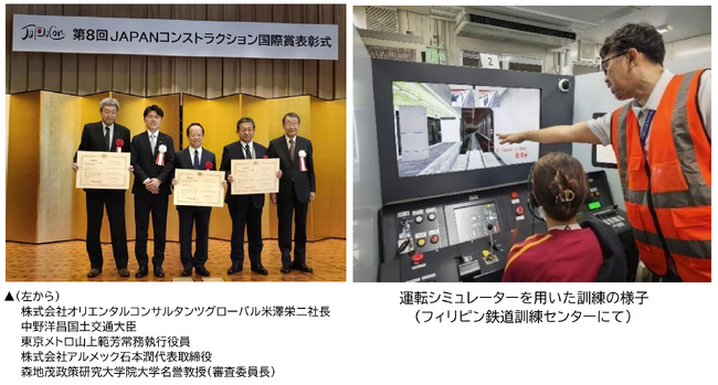 「第８回 ＪＡＰＡＮコンストラクション国際賞」の国土交通大臣表彰（先駆的事業活動部門）を受賞しました