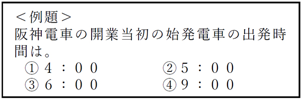 阪神電気鉄道 開業120周年記念 阪神グループ120年の理解度を120問で測定 超難関「阪神検定」9月12日（金）スタート ～写真と新聞記事で120年をたどるパネル展はいよいよ最終章～