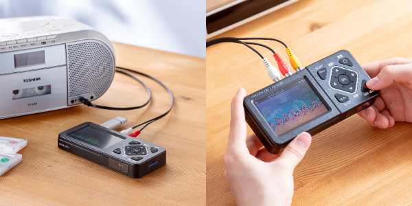 ビデオテープを簡単デジタル化！3.5インチモニター付きビデオキャプチャ―を発売