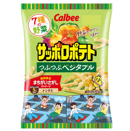 「VS PARK」・「トンデミ」とコラボレーションしたまちがいさがしパッケージが全6種類新登場！『サッポロポテト つぶつぶベジタブル/バーベＱあじ』『サッポロポテトロング やみつきコンソメ味』