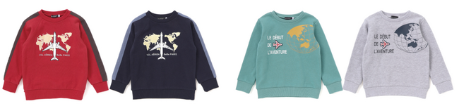 子ども服ブランド「BeBe」とJALのコラボレーショントレーナー新登場