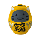 交通安全ハットにゃんダルマ