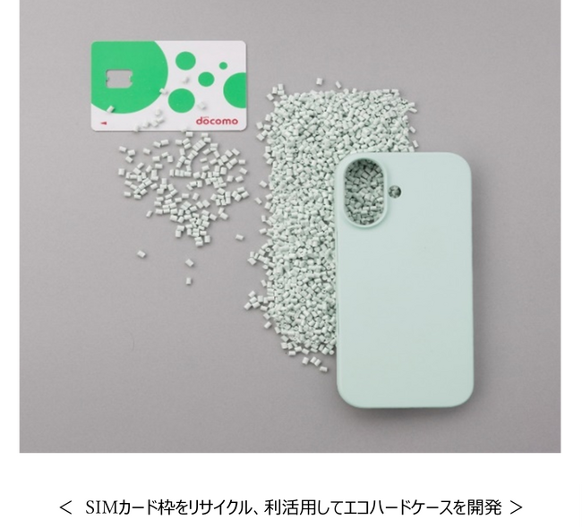 ドコモ初、回収品をリサイクル、利活用した「エコハードケース」を発売