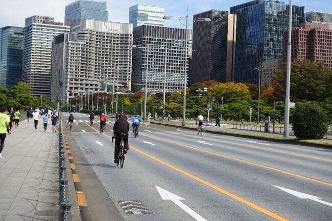 皇居外苑にて自転車産業振興協会が主催する自転車利活用の実証試験に「ダイチャリ」が協力