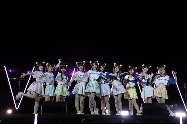 ＝LOVE　「北海道日本ハムファイターズ × 千葉ロッテマリーンズ戦」 にてパフォーマンスを披露！ファイターズファンのメンバー高松瞳が試合前のファーストピッチに初挑戦！