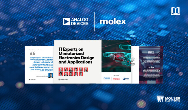 マウザー、Analog DevicesとMolexと共同で最新eBookを公開