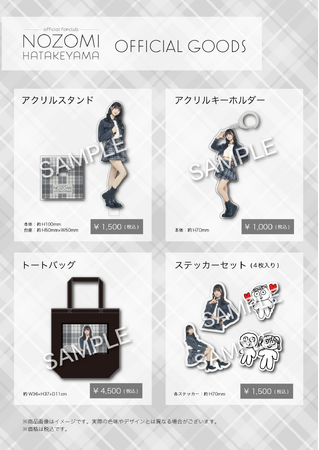 【9/24 12時より受注販売開始】AKB48 畠山希美のオフィシャルグッズが登場!