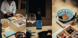 「湖上の寿司懐石」の様子(1)