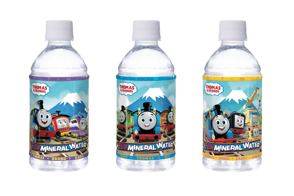 富士ミネラルウォーター「きかんしゃトーマスとなかまたち 350ml」ボトルデザイン刷新！～人気の「Newルックデザイン」3種類が登場！～