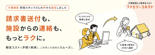 人手不足による介護施設の郵送・連絡業務負荷を軽減。LIFULL seniorが介護・福祉事業者と入居者ご家族をつなぐ業務DX支援サービス「ファミリーコネクト」を提供開始