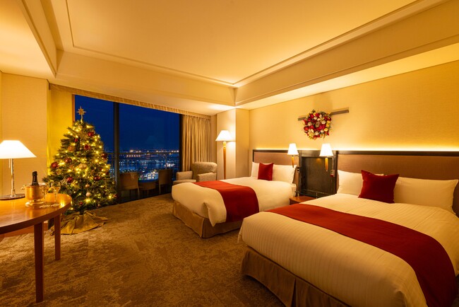 横浜ベイホテル東急、初の「クリスマスルーム」登場！高層階から特別な夜を彩る宿泊プラン「スターライト クリスマス」でおふたりだけのひとときを