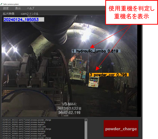 AI技術を活用した山岳トンネル工事向け遠隔監視システムを開発