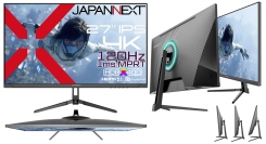 JAPANNEXTが27インチ IPSパネル搭載 120Hz対応の4KゲーミングモニターをAmazon限定 35,980円で9月26日(金)に発売