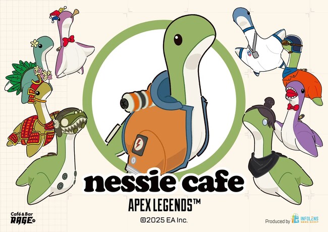 大人気バトルロイヤルゲーム「Apex Legends(TM)」のコラボカフェ「ネッシーカフェ」でミニフォトプリンター「SELPHY CP1500」によるランダムプリントシステムを提供