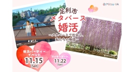 栃木県足利市とメタバース空間の婚活支援サービス『Mitsu-VA(ミツバ)』が「足利市メタバース婚活」を開催