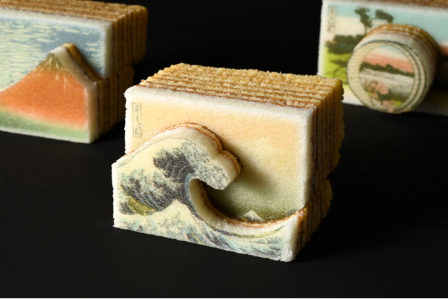 名画を、菓子で味わう。「冨嶽三十六景」の世界を、超高精細フードプリントで再現