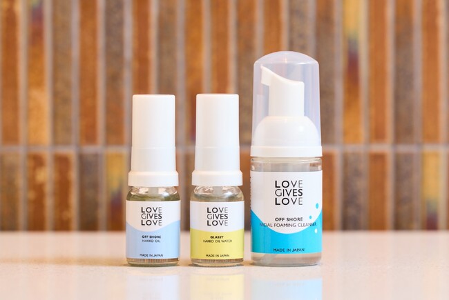 「LOVE GIVES LOVE」のスキンケアをスイートルーム新アメニティに