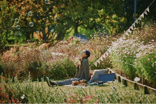 定番人気の“手ぶらおしゃピク”企画「Garden Picnic2025」秋シーズンのご予約を受付中。おしゃれアイテムをすべてレンタル。秋色に色づく森やガーデンの中で、特別なピクニックを楽しめます。