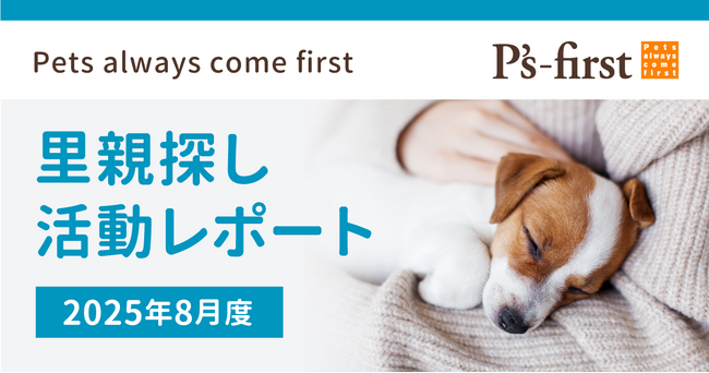 ペッツファーストグループ 里親探し活動レポート 2025年8月度