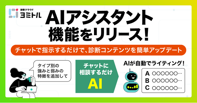 診断クラウド「ヨミトル」、AIアシスタント機能をリリース