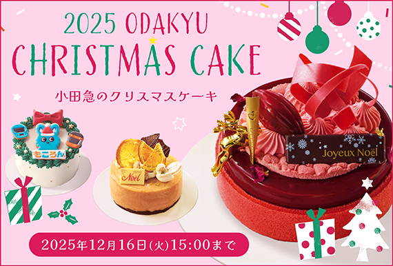 小さめサイズから冷凍ケーキまで多彩に！小田急百貨店新宿店「2025年 クリスマスケーキ」
