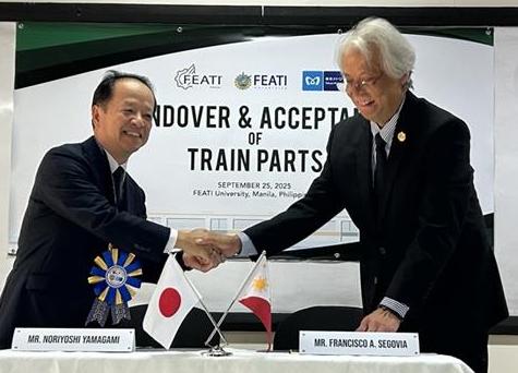 東京メトロはフィリピン共和国 FEATI大学へ車両機器を譲渡しました