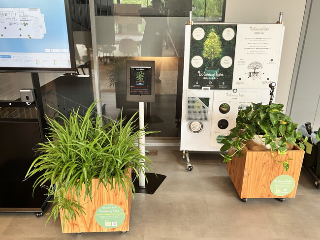 植物が語りかける未来へ──清水建設「温故創新の森 NOVARE」にて、植物発電『botanical light（ボタニカルライト）』による植物との対話実験を開始