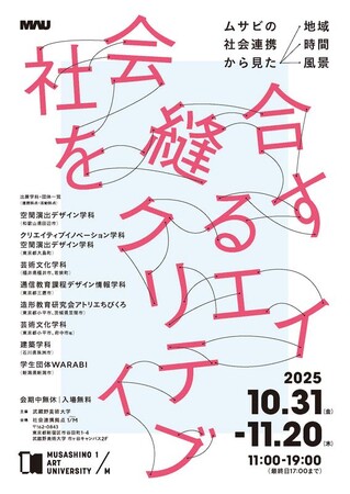 【武蔵野美術大学】社会連携プロジェクトを紹介する企画展を開催！ クリエイティビティが持つ「縫合する力」とは