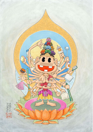 三井ショッピングパーク ららぽーと名古屋みなとアクルスにて　　　「着る」漫画家による仏の世界展 ポップアップストアが開催！