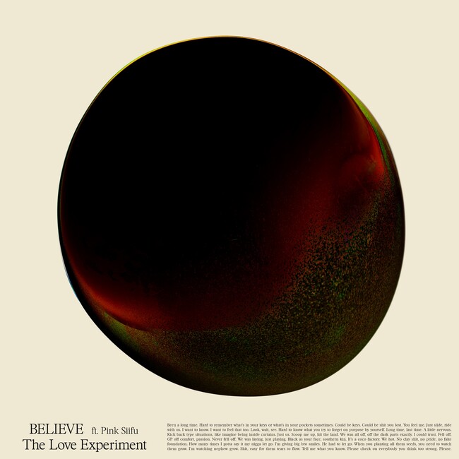 NY拠点のフューチャーソウル・バンド The Love Experimentが、USラップシーンの異端児 Pink Siifuを迎え、新曲「Believe」を10月3日（金）にリリース