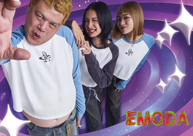 「EMODA(エモダ)」15周年を記念し、野性爆弾 くっきー！氏とのコラボレーションアイテムを発売。SHIBUYA109渋谷店にてイベントの開催も決定。
