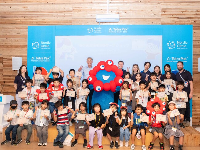 日本テトラパック、 大阪・関西万博 北欧パビリオンで子ども向け「紙の資源循環体験ワークショップ」を開催
